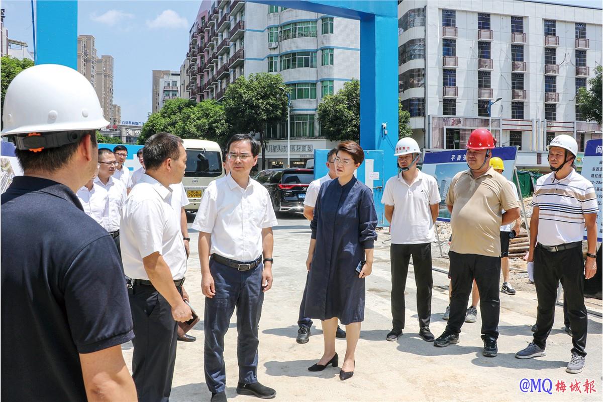 縣領導調研推進梅溪大橋建設
